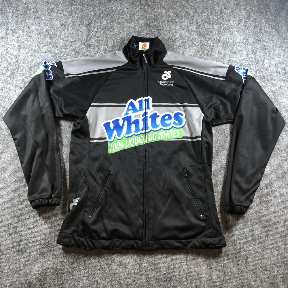 Champion System All Whites Jacket Mens Medium Zip Up‎ Champion System